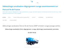 Tablet Screenshot of debouchage-idf.com